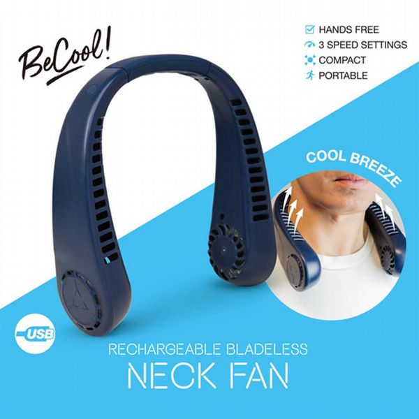 Bladeless Neck Fan Blue