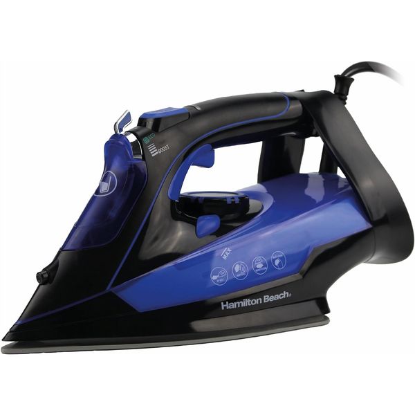 Hamilton Beach Pro SteamMax 3000W White & Blue/ Black & Blue Steam Iron Open Box
