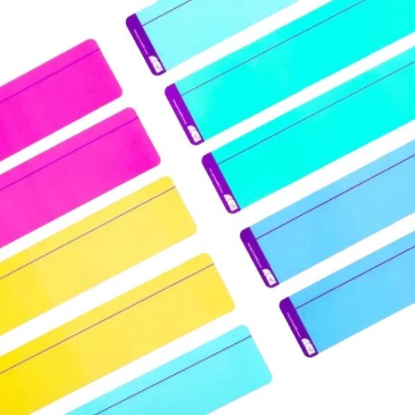 Assorted Coloured Reading Overlays Pack of 10