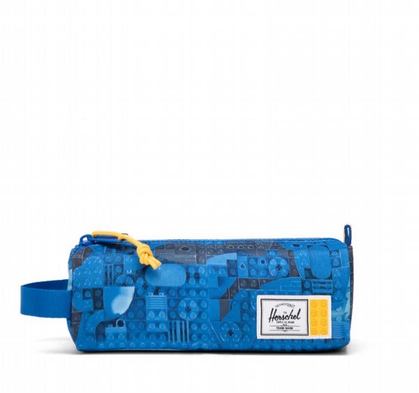 LEGO� Herschel Settlement Pencil Case Little Herschel Abstract Bricks Blue